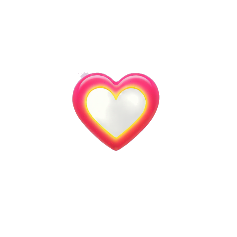 heart glowing neon  emoji