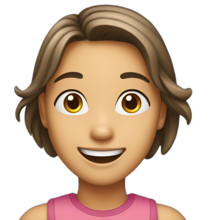 Happy girl  emoji