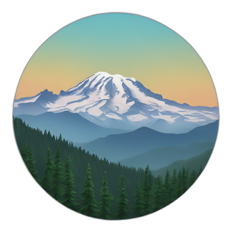 Mount rainier, Washington emoji