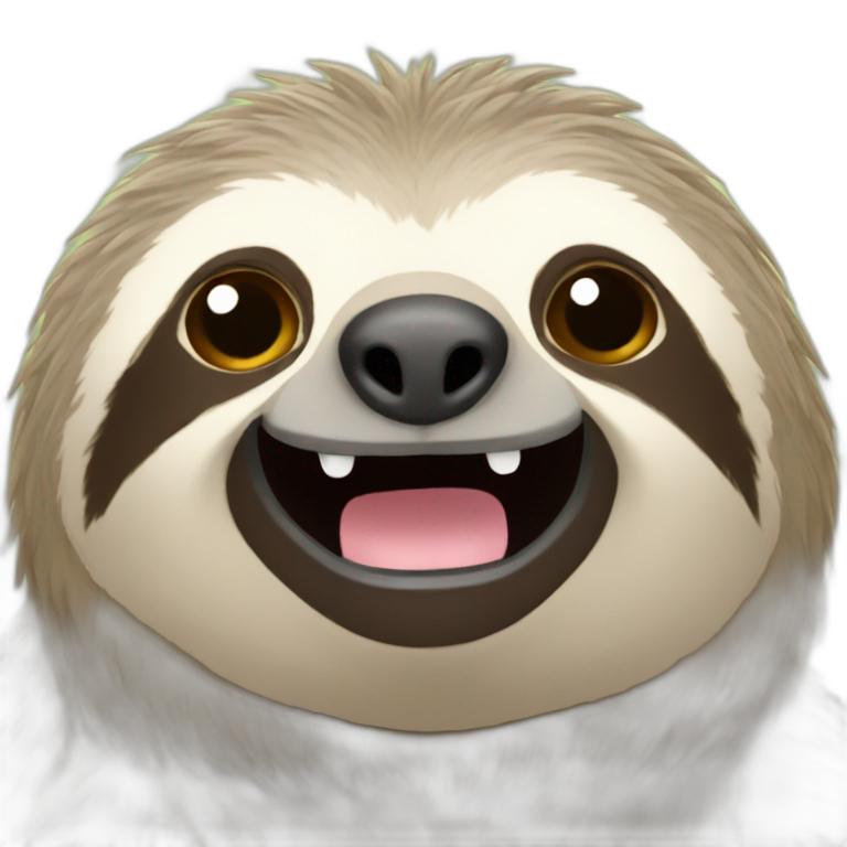 Sloth open email emoji
