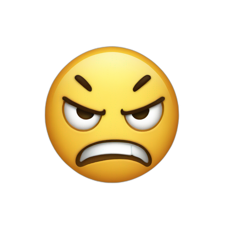 angry Face Spot on the floor emoji