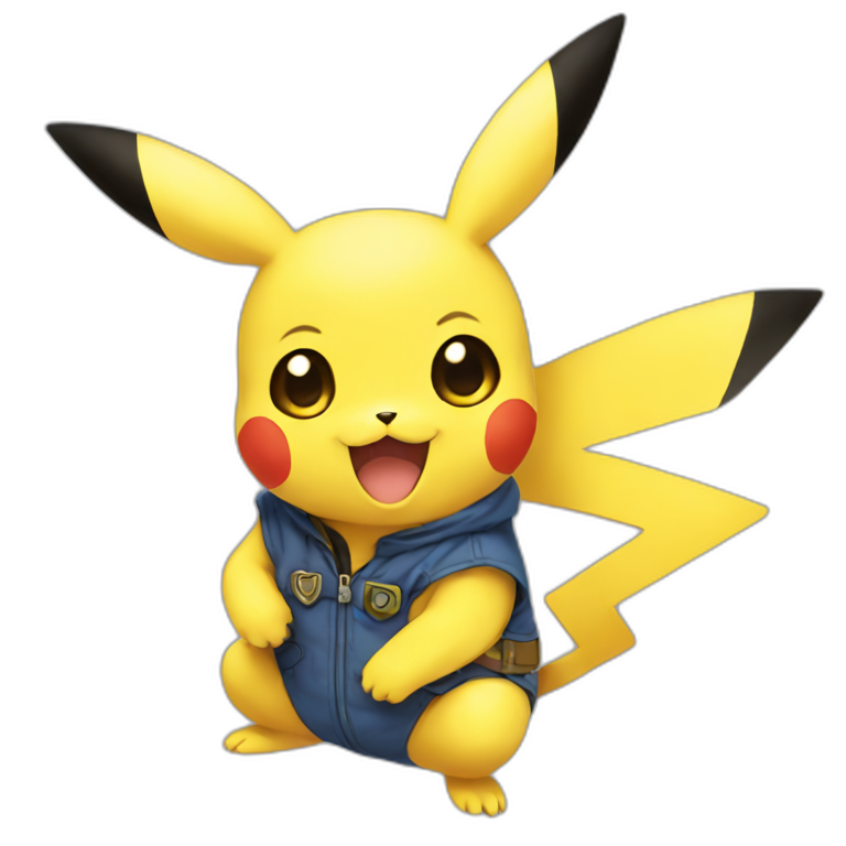 Pikachu holding pichu emoji