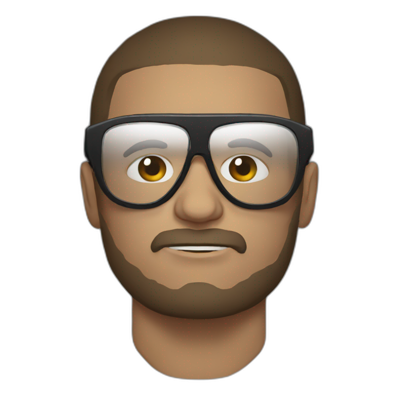 MMA fighter with glases emoji