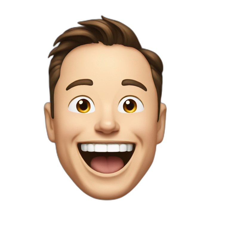 Elon musk laughing emoji