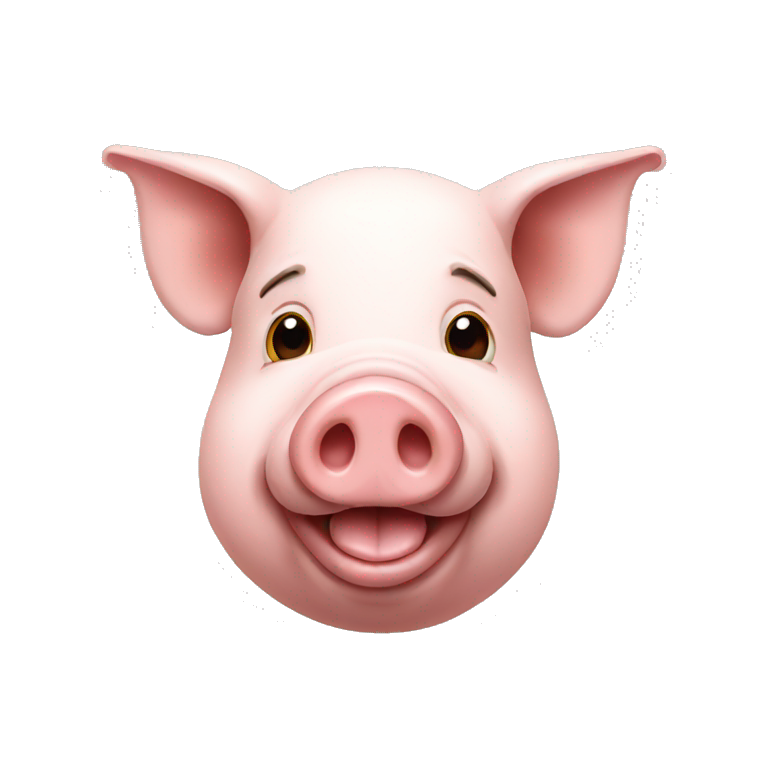 realistic pig emoji