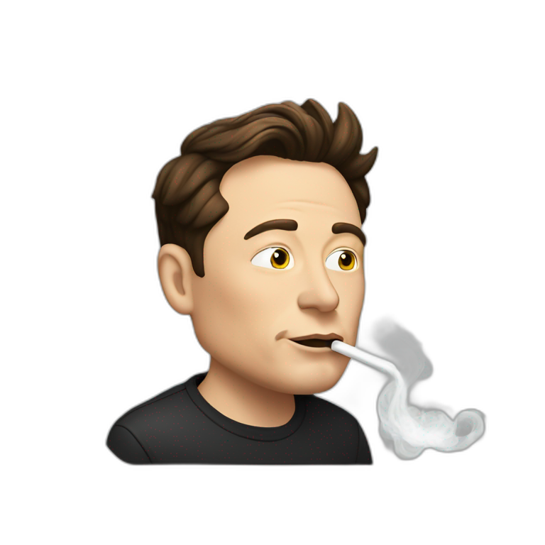 elon musk smoke weed emoji