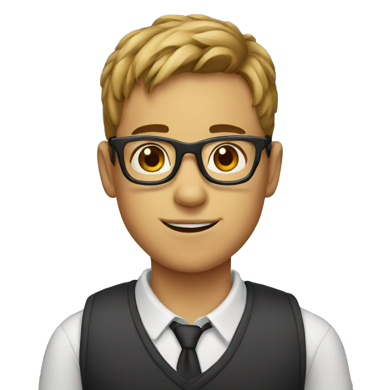 boy with glasses emoji