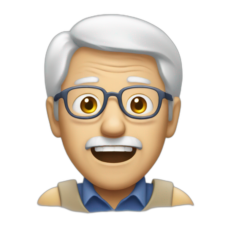 old man shouts at JIRA emoji