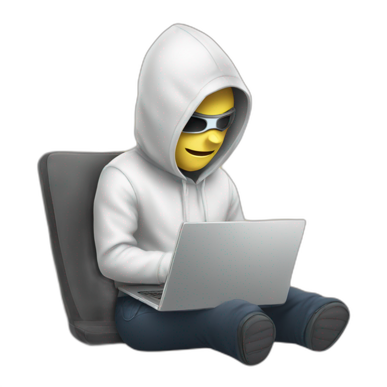 hacker with laptop emoji