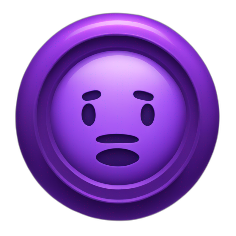 Space token purple hue emoji