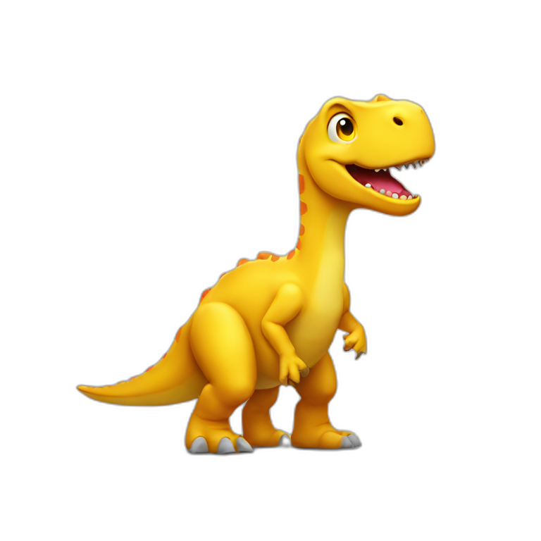big yellow dinosaur emoji