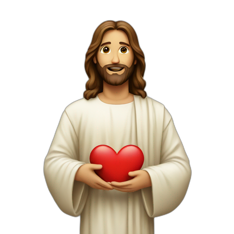 Jesus And heart emoji