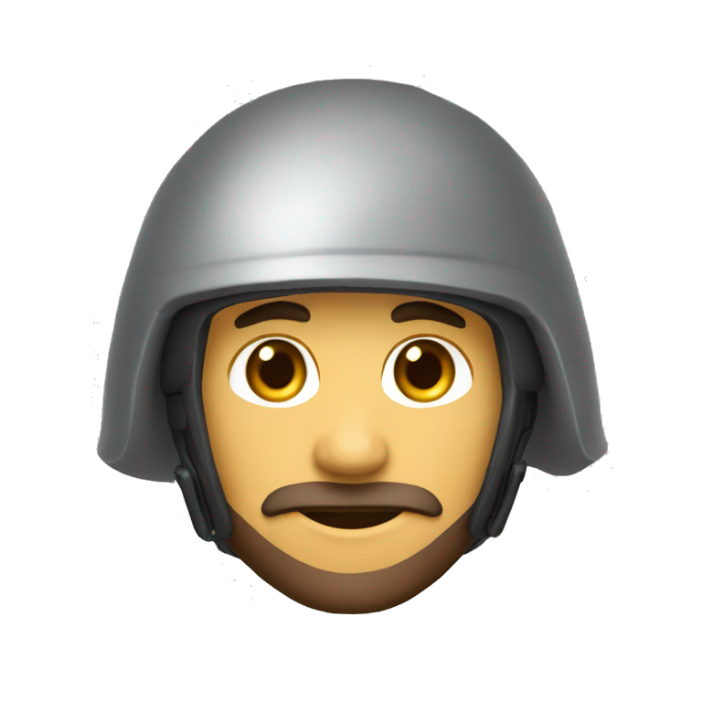 Calabera con casco y capucha emoji