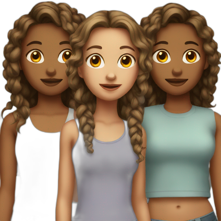4 girls emoji