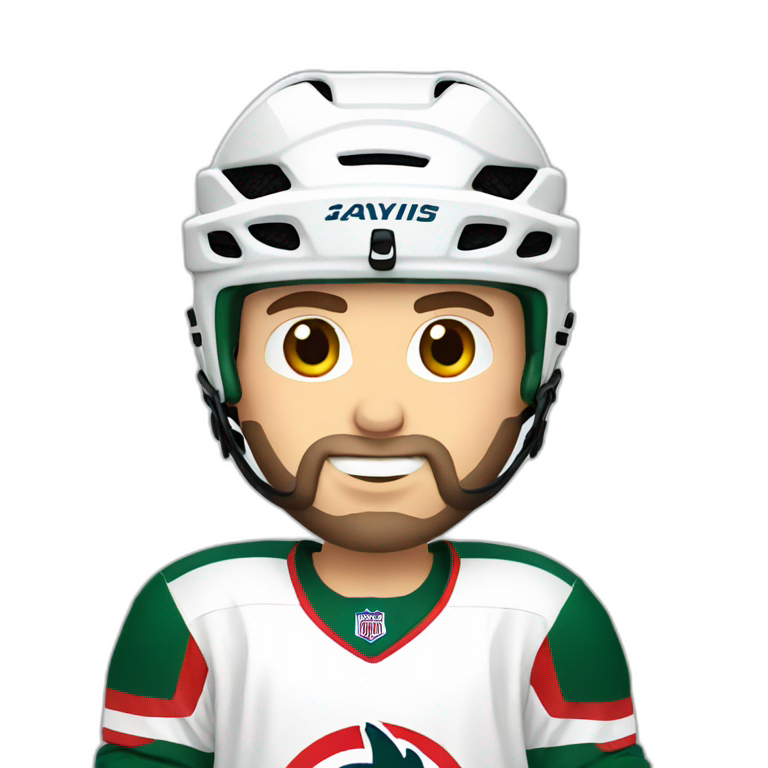 hockey player slavic emoji