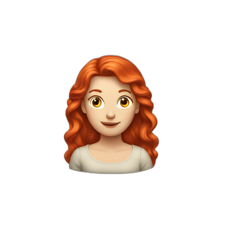 Red head emoji