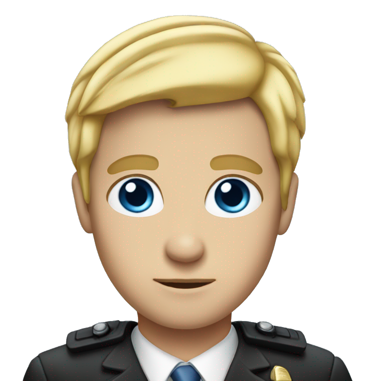 prosecutor with blond hair and blue eyes emoji