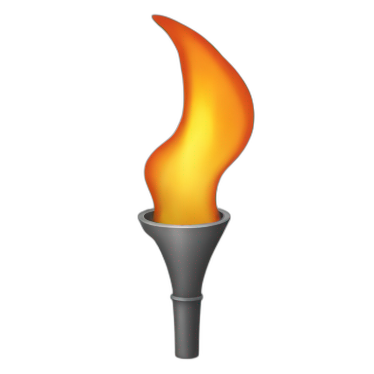 Flame torch emoji