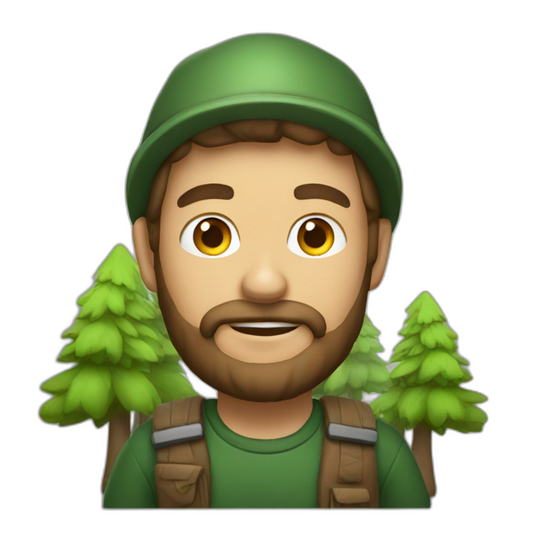 A forest man emoji