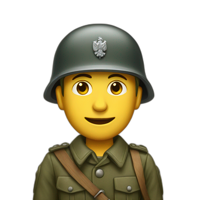 A german soldier from 1940 emoji