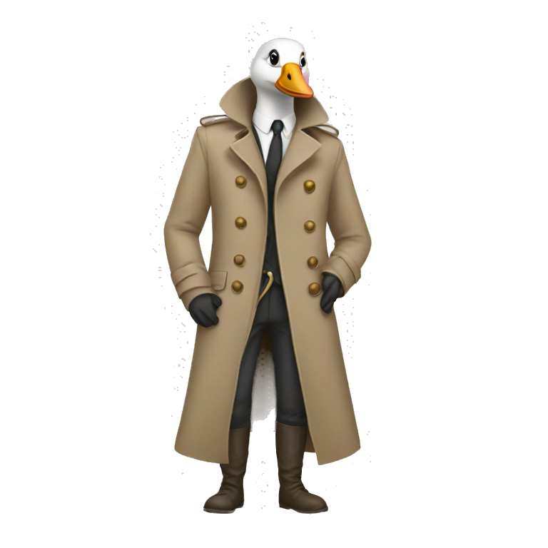 goose in a trench coat emoji