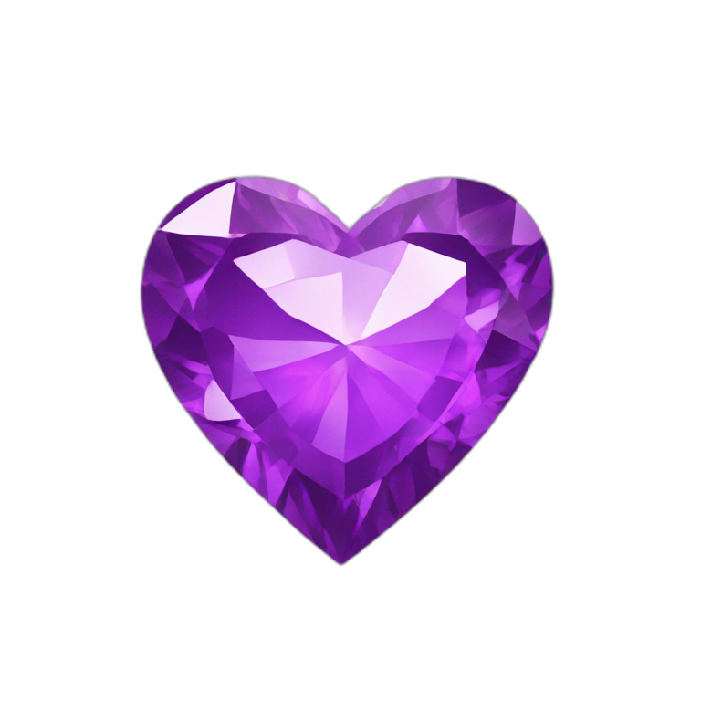Purple heart diamond emoji