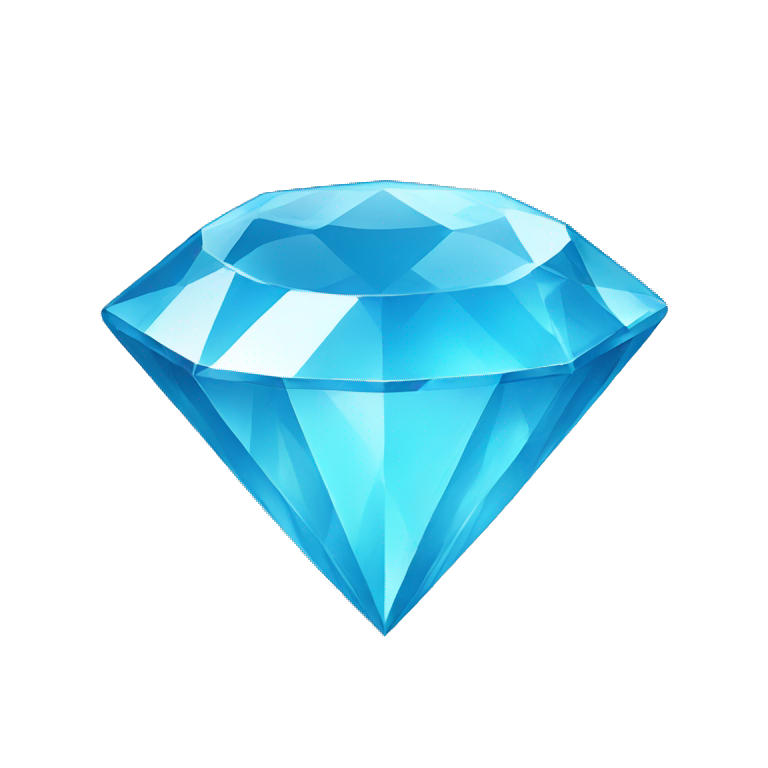 Sky blue diamond emoji