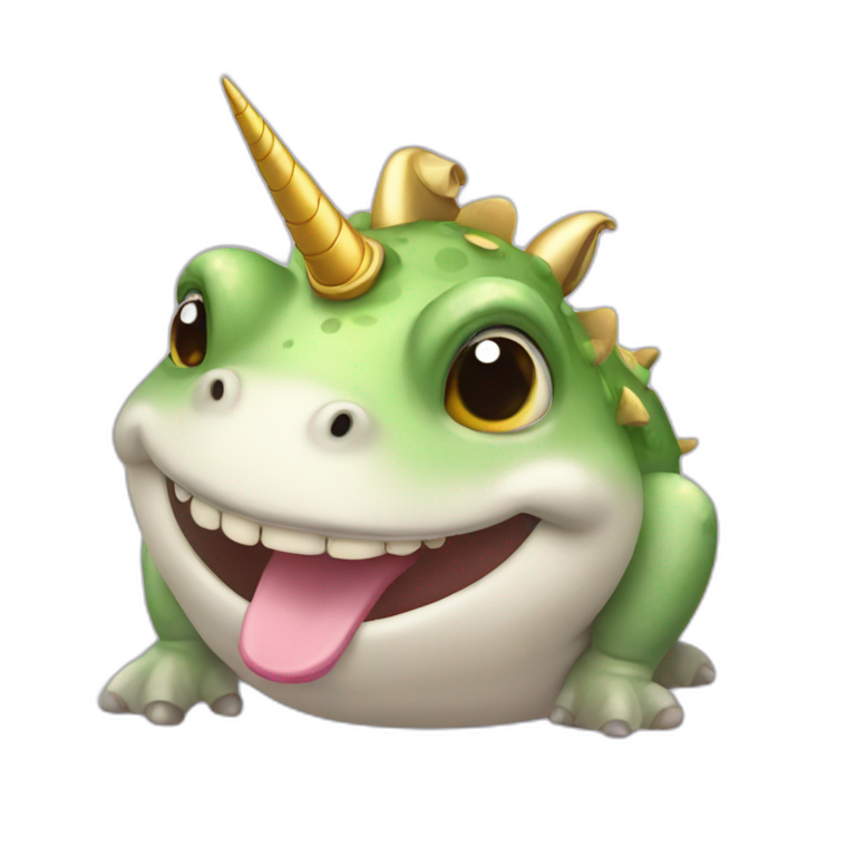 happy unicorn-toad emoji