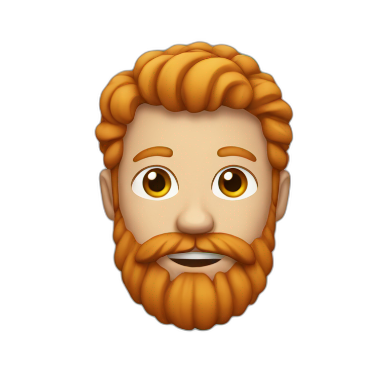 ginger with beard emoji