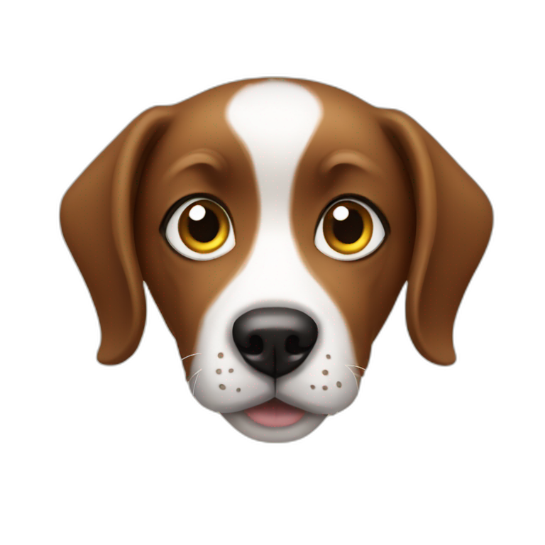 eyes heart dog emoji