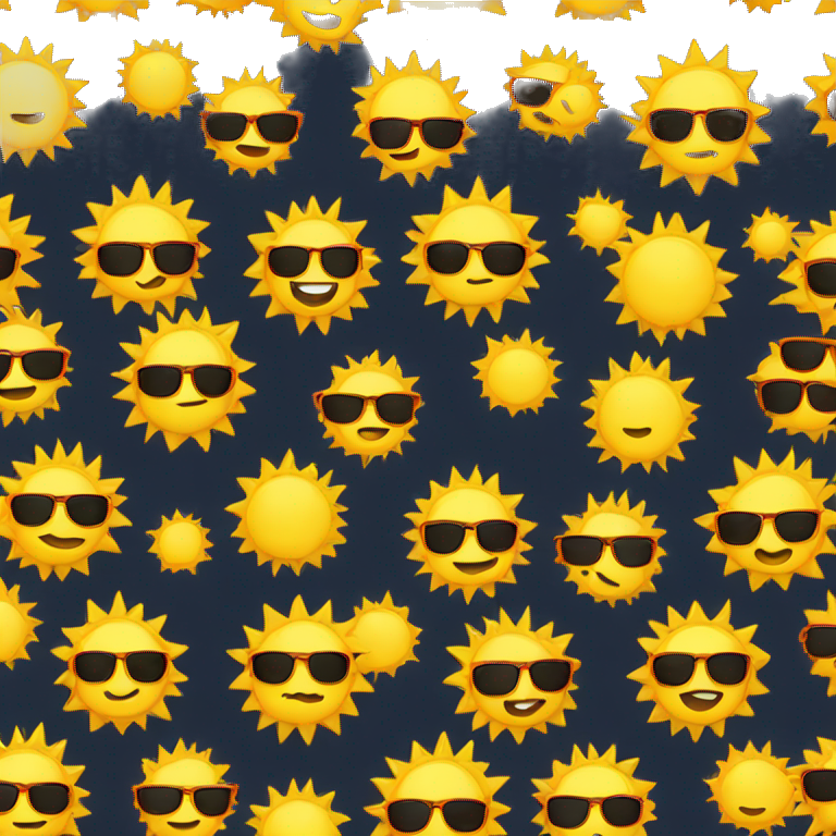 sun with sunglasses emoji