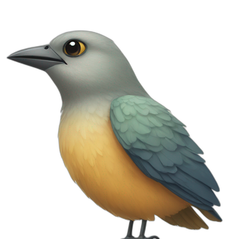 Bird on three emoji