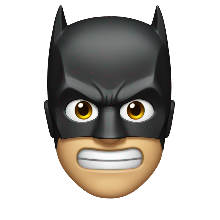 Batman face emoji