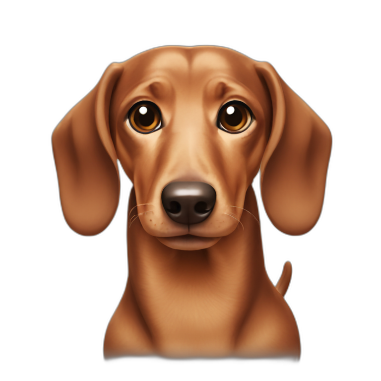 dachshund-face-cream emoji