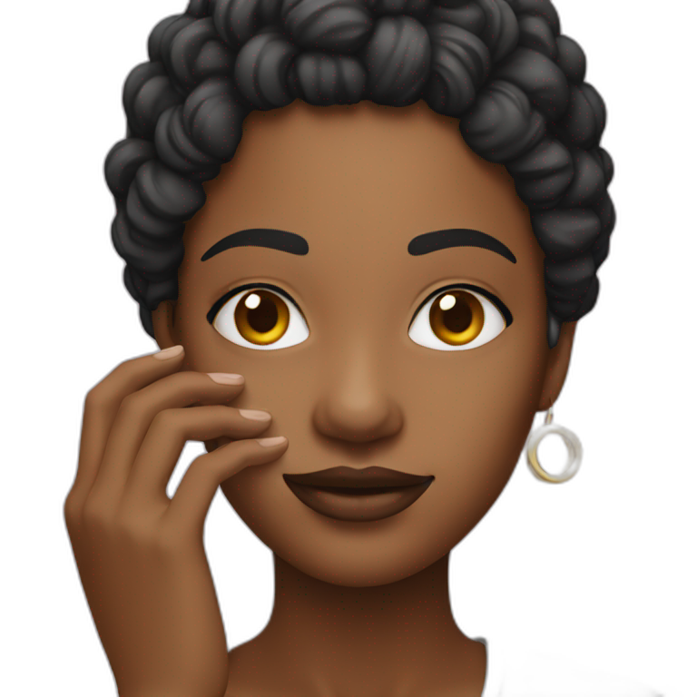 woman with ring above emoji