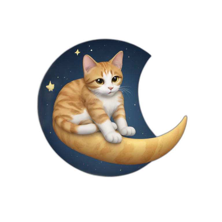cat on the moon emoji