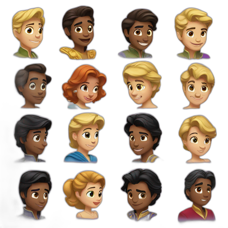 disney princes emoji