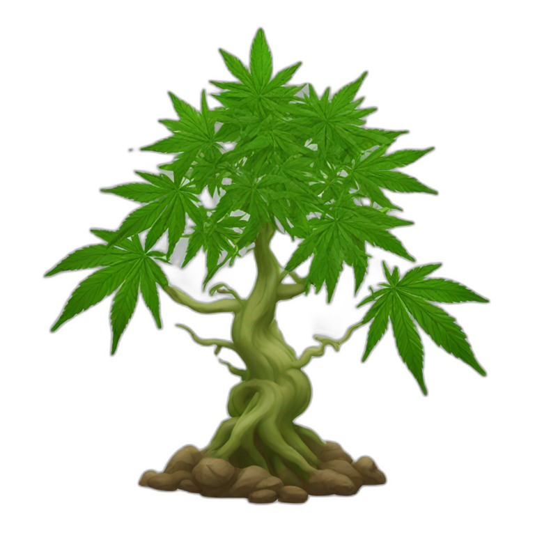 Cannabis tree giant emoji