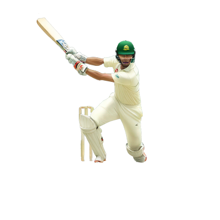 A cricket player playing cover drive shot  emoji