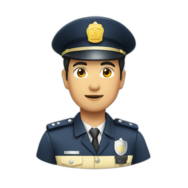 asia-handsome-policeman emoji