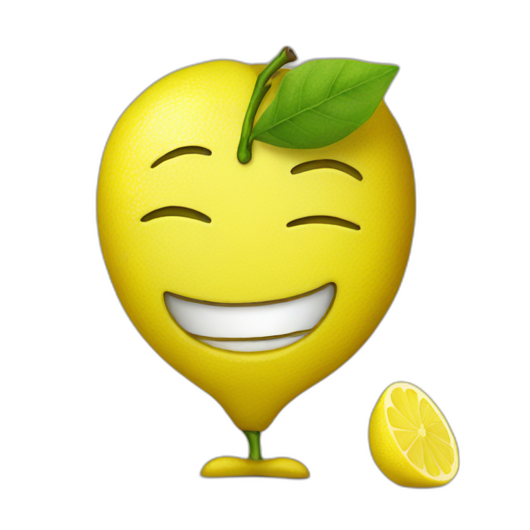 lemon person working emoji