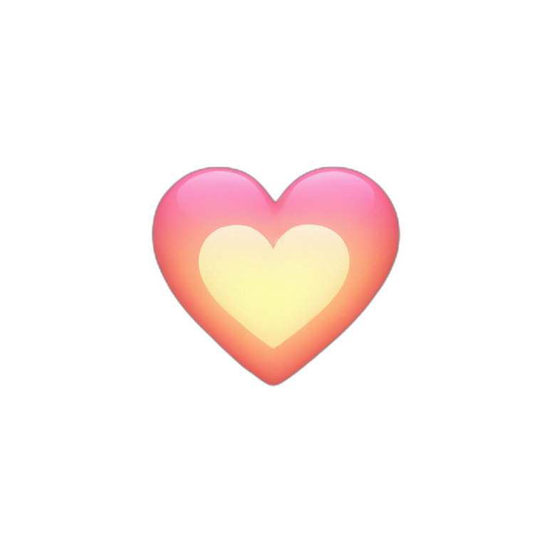 glow heart emoji