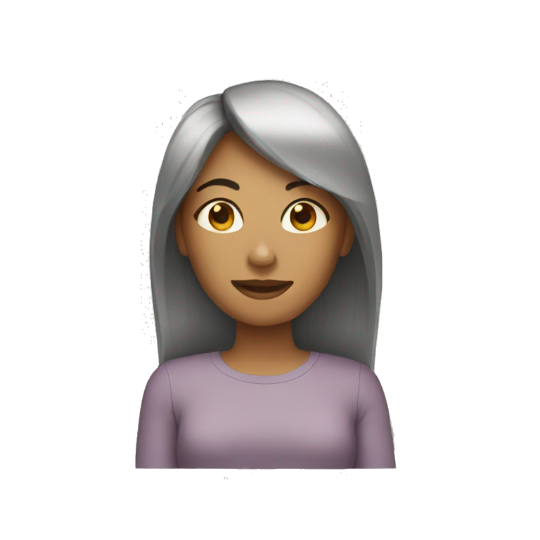 mother with straight hair emoji