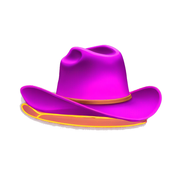 neon cowboy hat emoji