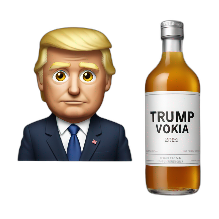 Trump drink vodka emoji