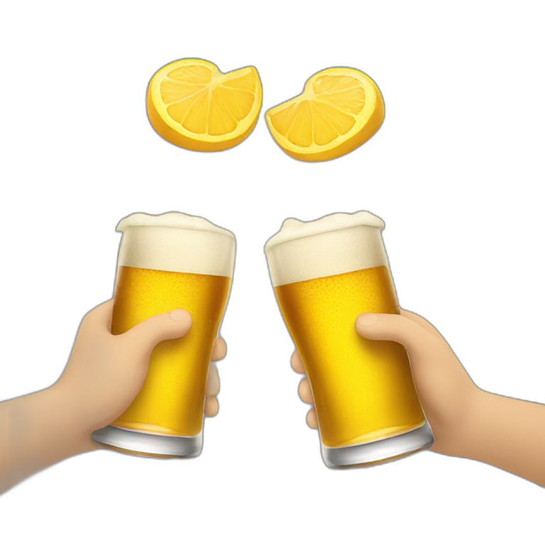 Two Romans cheers beers emoji