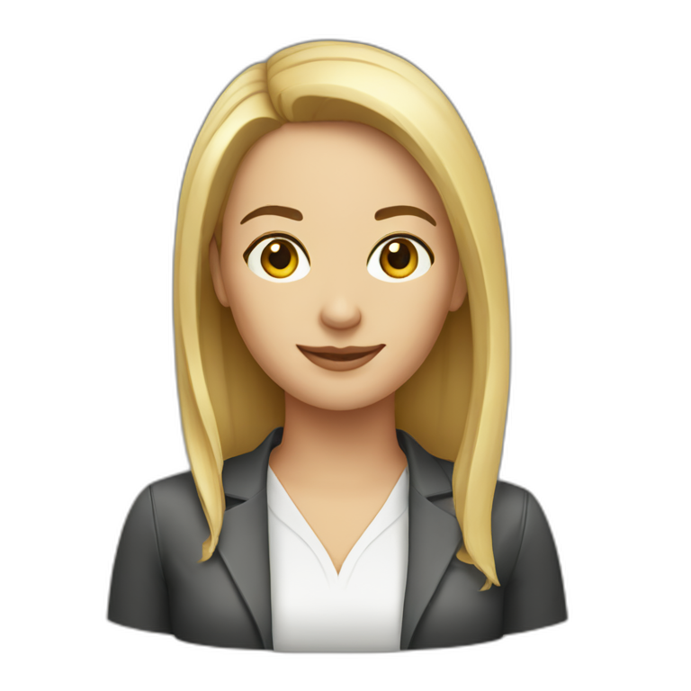 community manager woman caucasic emoji
