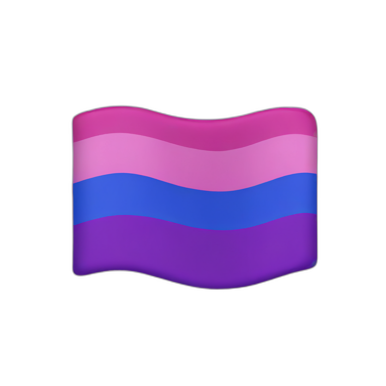 bisexual pride flag emoji