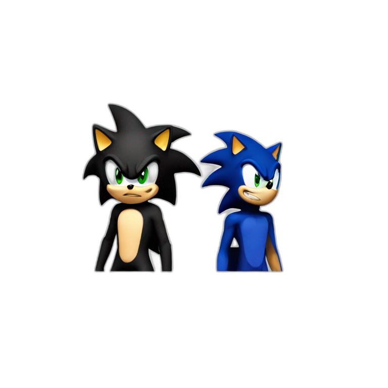 Sonic and Shadow emoji