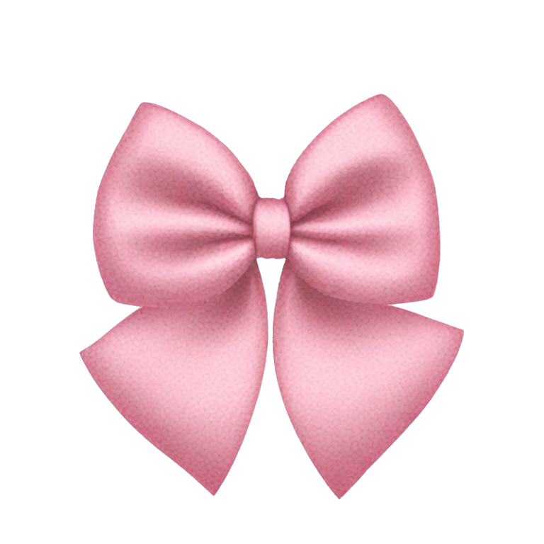 pink bow on white background emoji